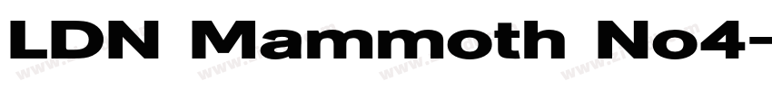 LDN Mammoth No4字体转换